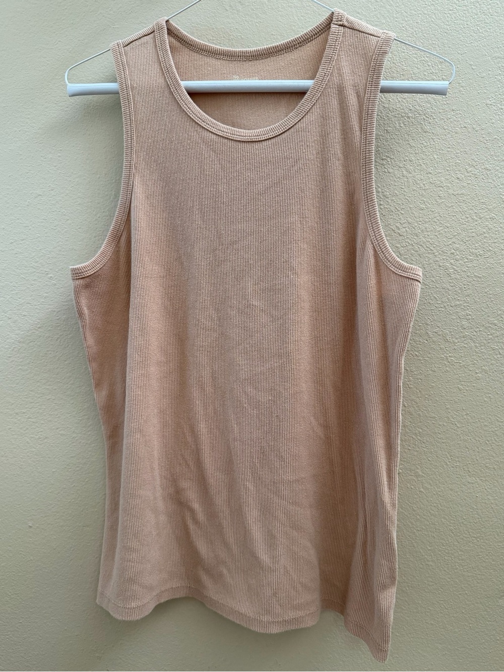 Preloved No Boundaries Women’s Sleeveless Ribbed Tank Top - Nude